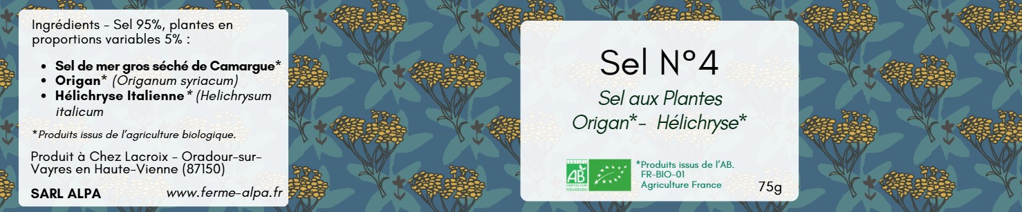 Sel N°4 à l’origan et à l’hélichryse